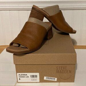Steve Madden Alessia Cognac Lea size 6